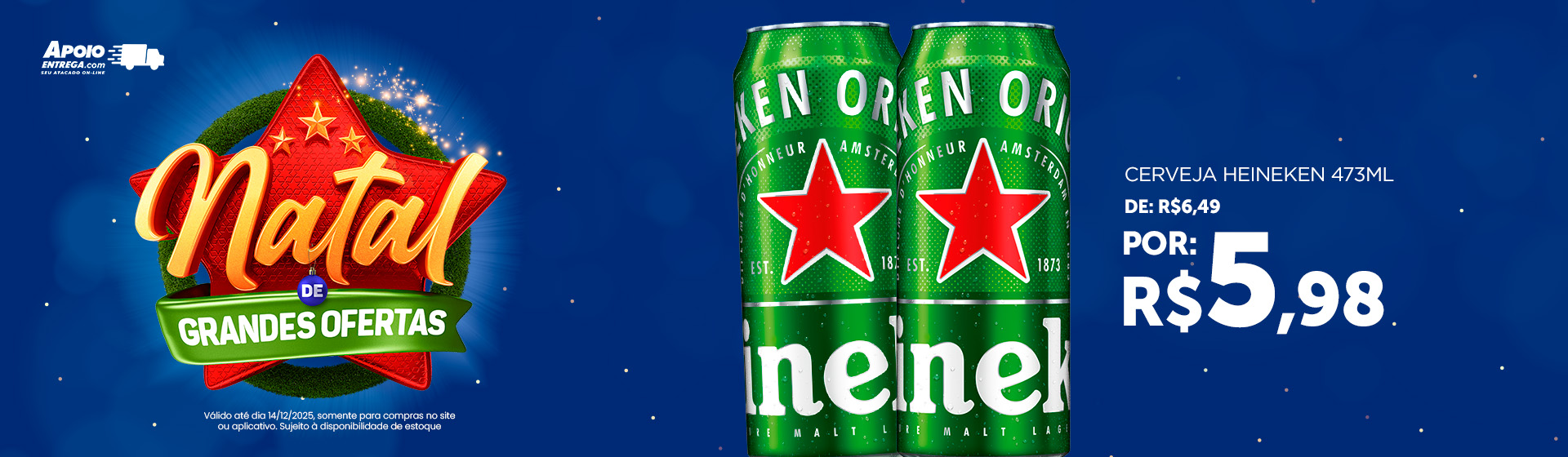 Cerveja Heineken 473ml 14/12